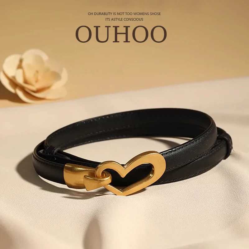 Luxury Luxury Womens Belt Real Leather Decorative All-Match Girdle Love Buckle Leather Belt New For Dress Sweater Coat Suit Jeans Y251210