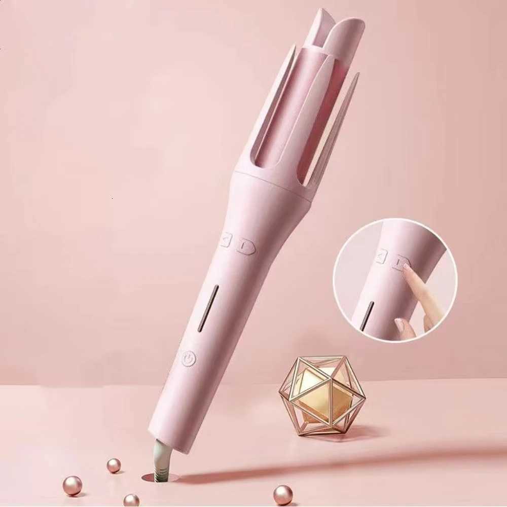 LR 32MM Auto Rotating Hair Curler Ceramic Hair Roller Professional Large Wave Curling Iron Electric Salon Styling ToolT251210