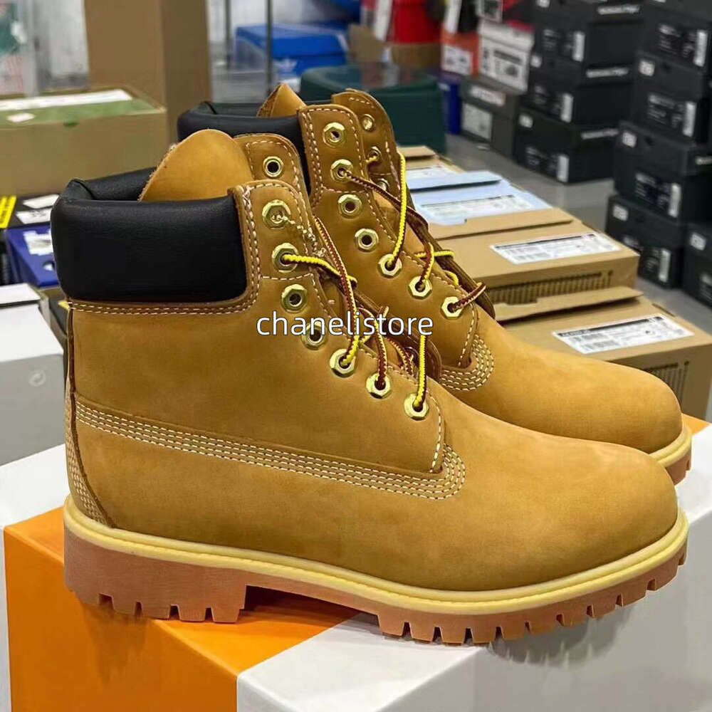 TOP boot Designer luxury Boots Shoes Men tims Boots Waterproof tims Ankle Classic Martin Shoe Cowboy Yellow Red Blue Black Pink Hiking Motorcycle Boots size 36-47