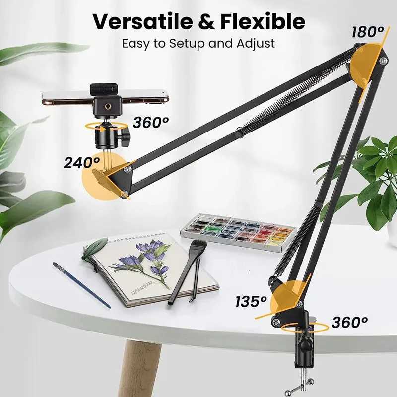 Roreta 2025 ible Tripod For Phone Stand Table Folded Anchor Online Desktop Laptop Video Live Over Shot Photography C251210