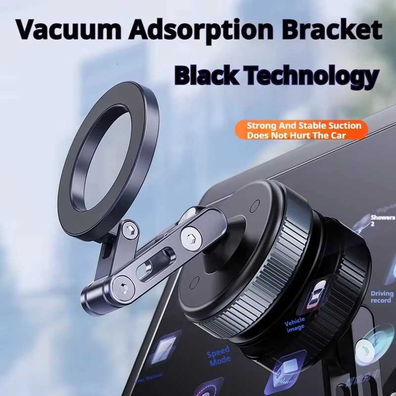 X53 Magnetic Phone Holder Rotating Folding Vacuum Suction Mag Stand For Car Navigation Gym Kitchen Streaming Bracket C251210