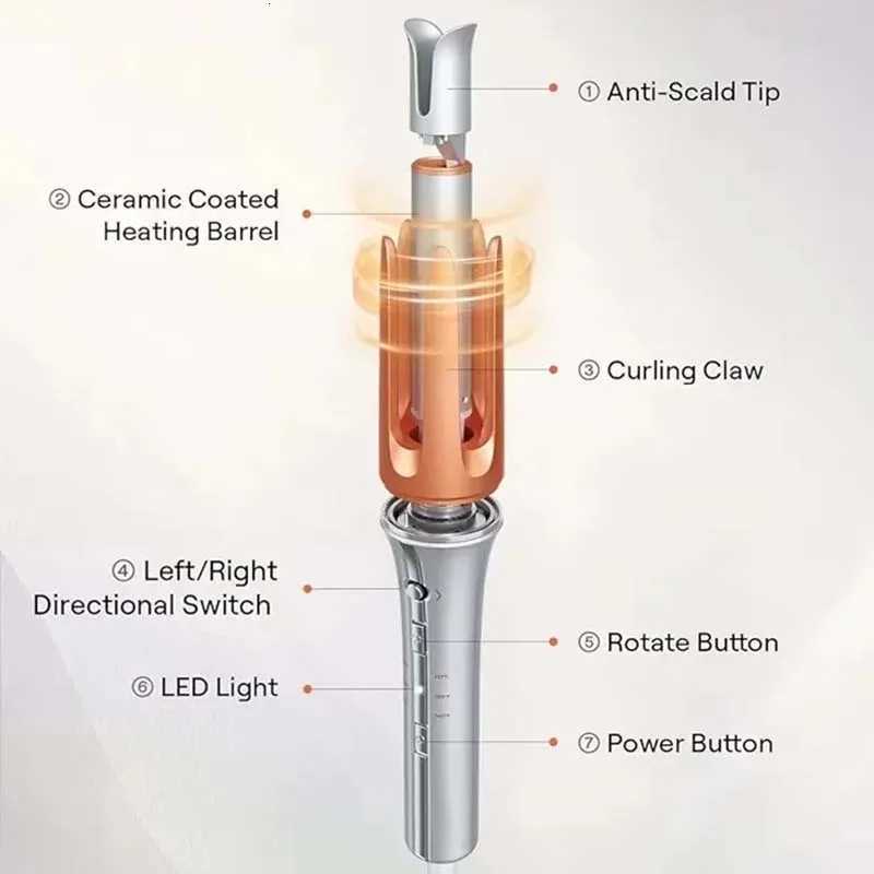 Automatic Curling Iron Womens Hair Styling Tools Fashion Professional Hair Curler PTC Ceramic Auto Rotaiong Hair Curling IronT251210