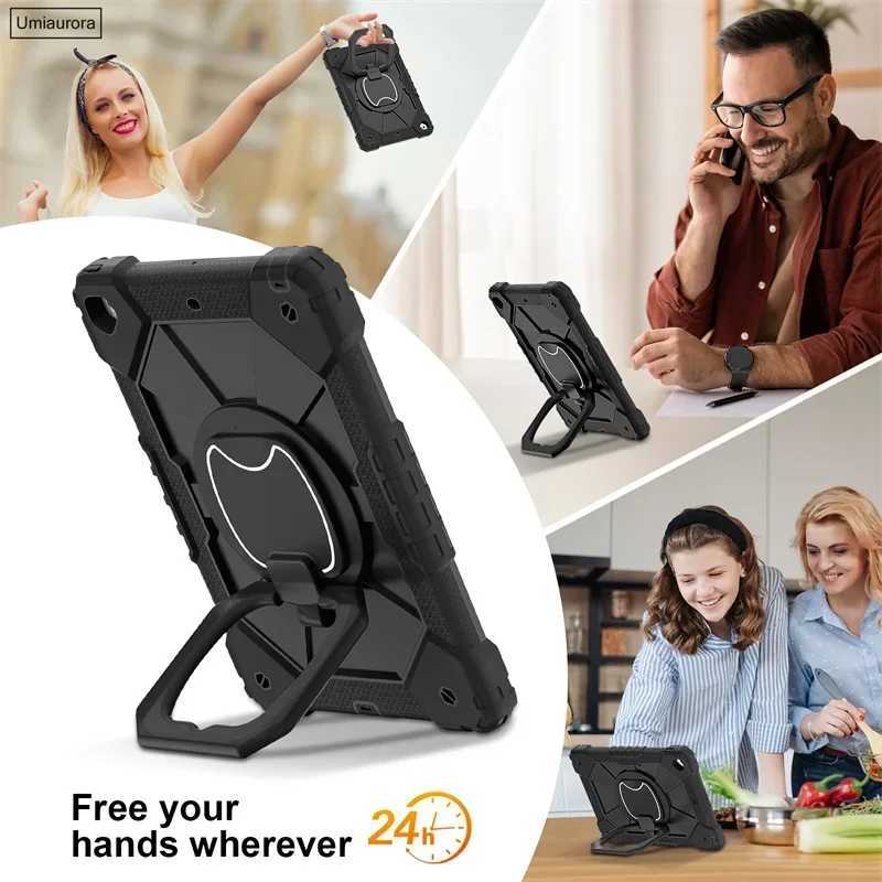 For IPad 97 7th 8th 9th 102 10th Gen Air 4 5 109 Pro 11 inch Kids Tablet Case Rotation Handle Stand Shockproof Rugged Cover H251210