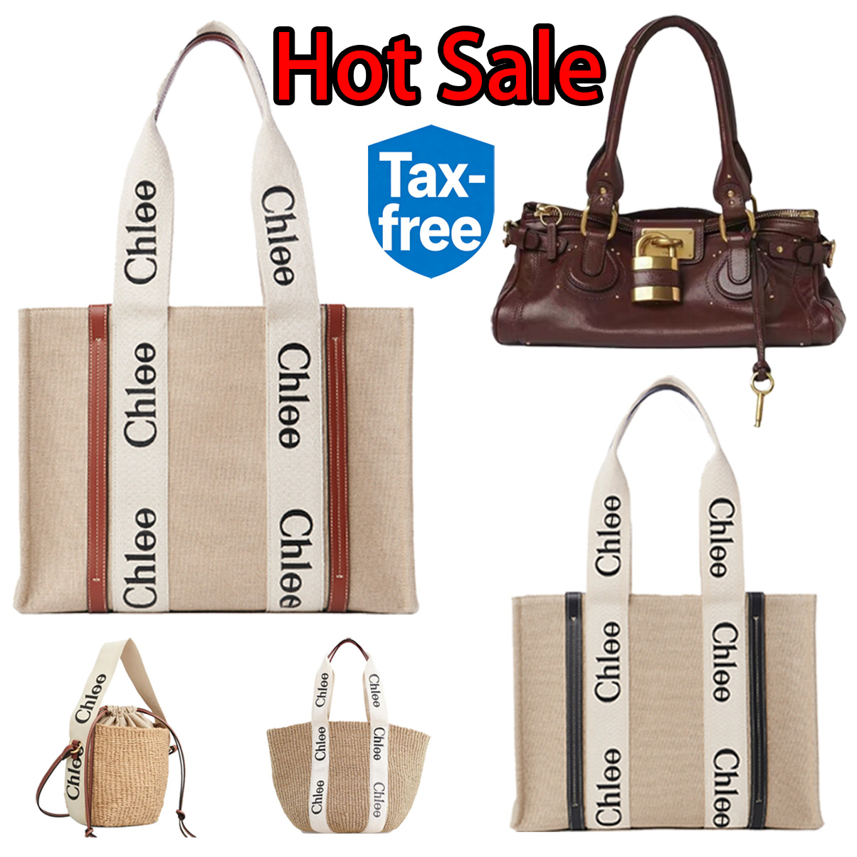 Designer Bag Linen Canvas Shoulder Bag Tote Bag Luxury Women's handbag Beige Woody printed Bag Handwoven straw bag Large capacity Underarm Bag Shopping Bag