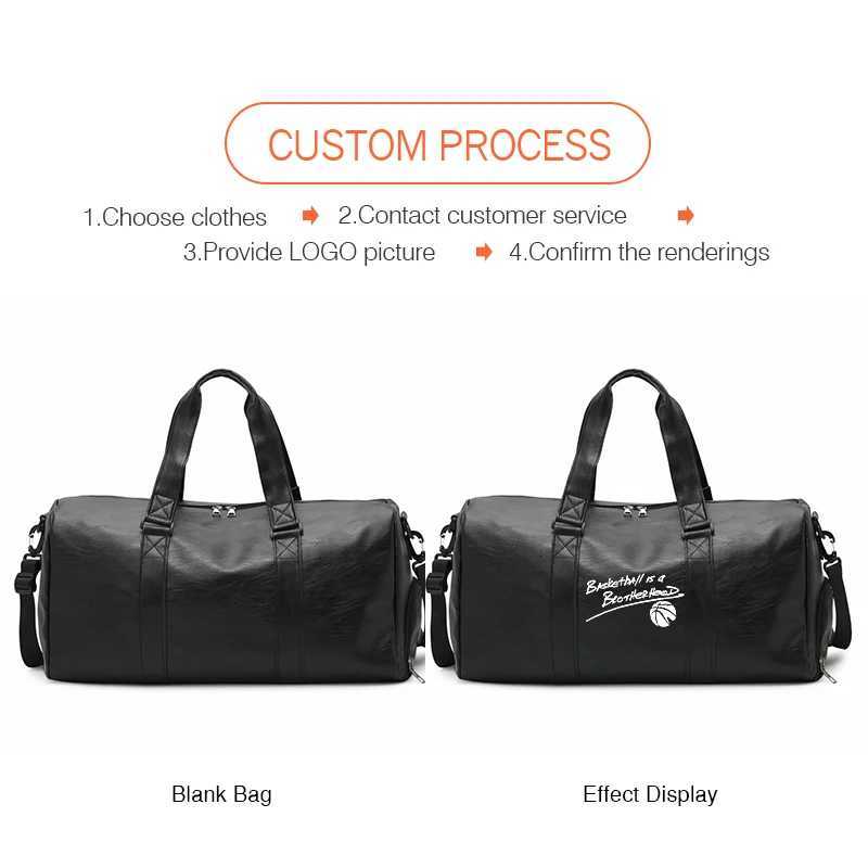 Cust Mens Fitness Sports Bag Duffel Oil Wax Pu Leather waterproof Swimming bag Travel Bag persality custizati Y251209