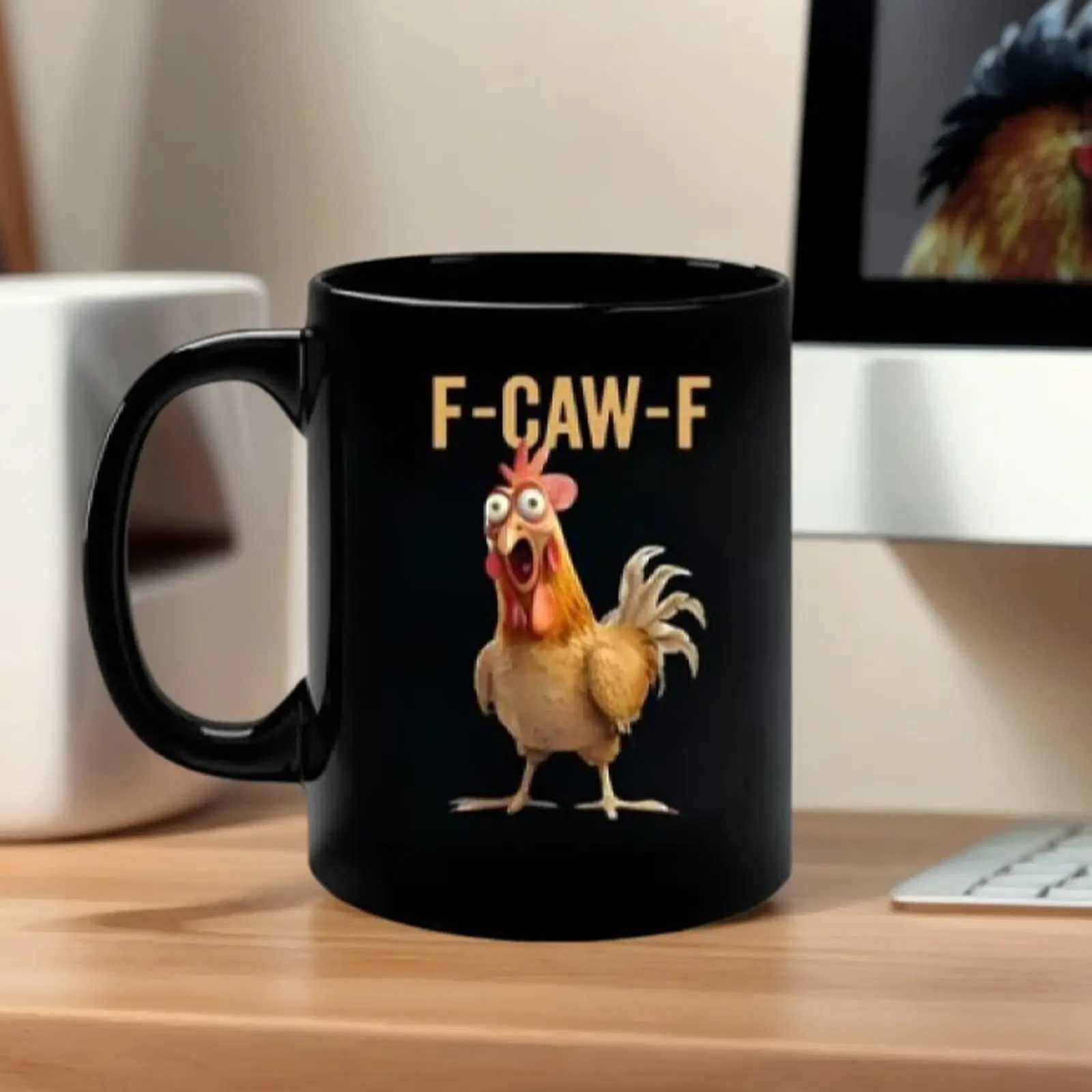 Chicken Mug F Cow F Rooster Theme Milk Cup Chicken Water Cup for Office School Apartment Cafe College Dorm Living Room C251210