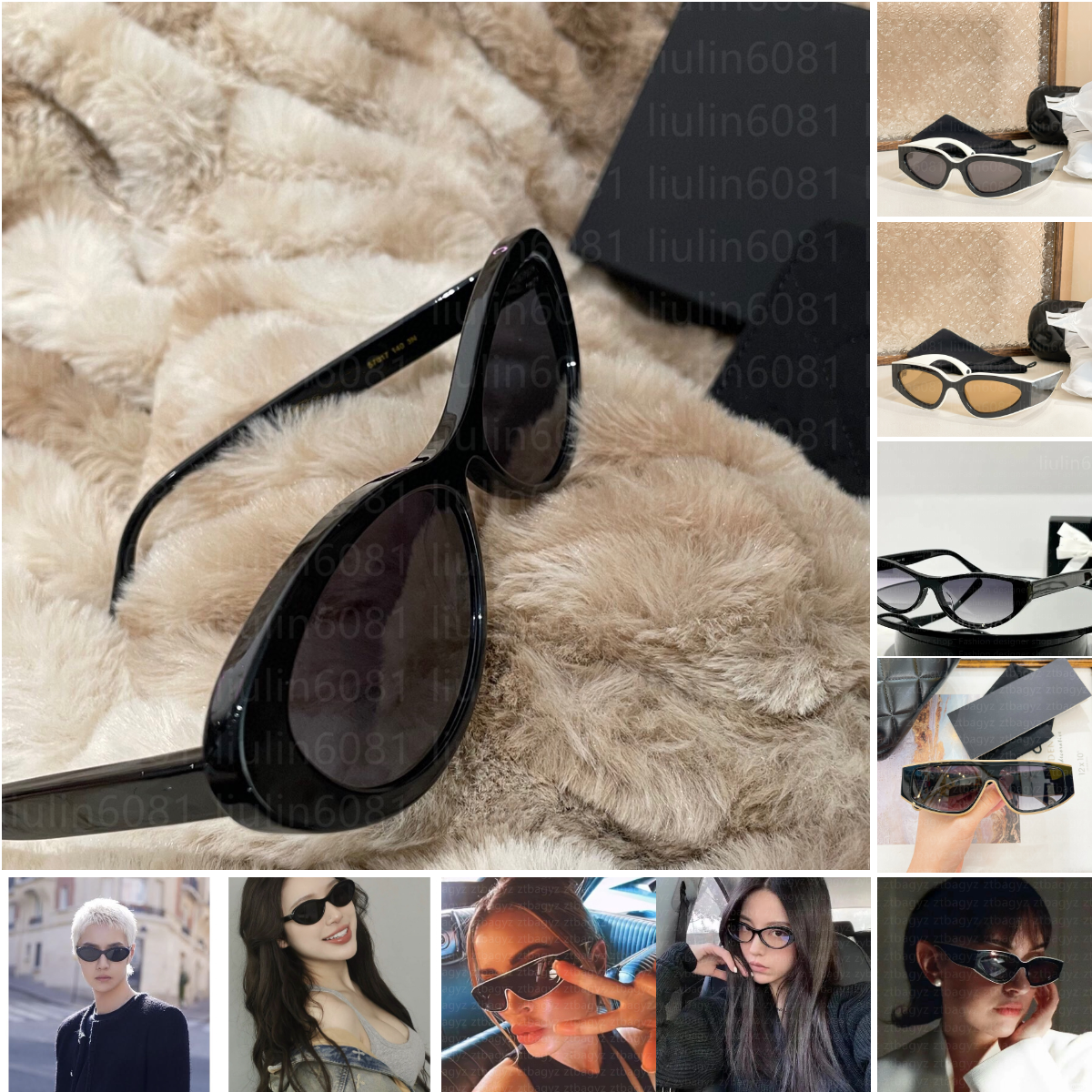Top quality Cat Eye sunglasses womens sunglasses 16 designer Sunglasses men's Fashion uv400 Oval Sunglasses with box for Driving shopping vrsace sunglasses