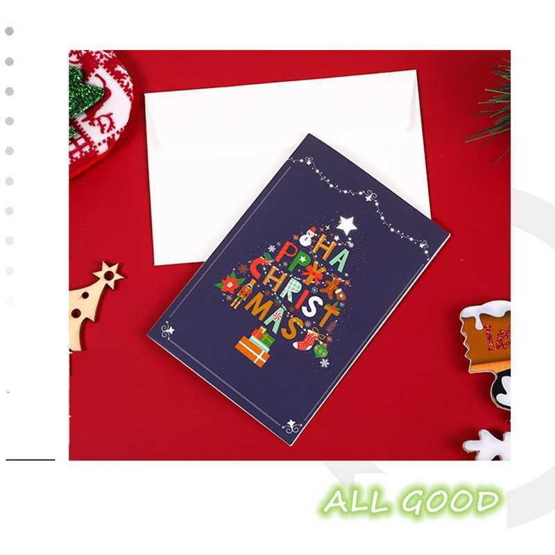 Christmas Cards 8pcs Merry Christmas Cards with Envelopes and Stickers Happy Christmas In 8 Templates Xmas Greeting Cards To All H251210