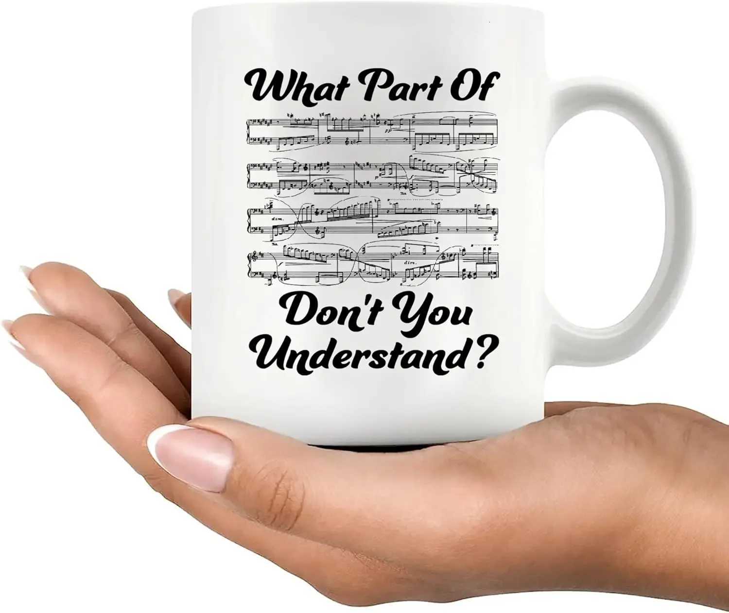 What You Dont Know Music Teacher Holiday Gift Funny Musician Ceramic Cup Sheet Music Coffee Mug White C251210