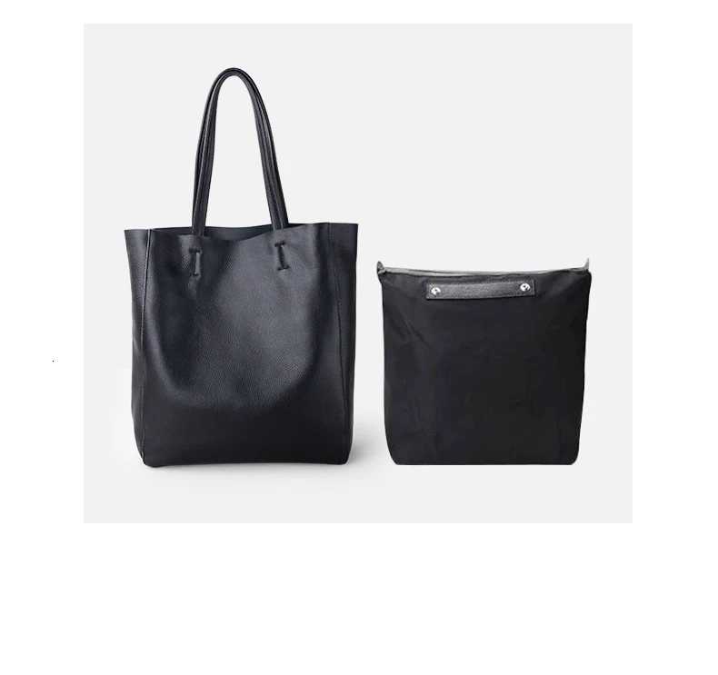 Custi Letters Simple Soft Leather Wen Shoder Bag Genuine Leather Large Capaticy Fem Sing Bag Ladies Tote Bag Y251209