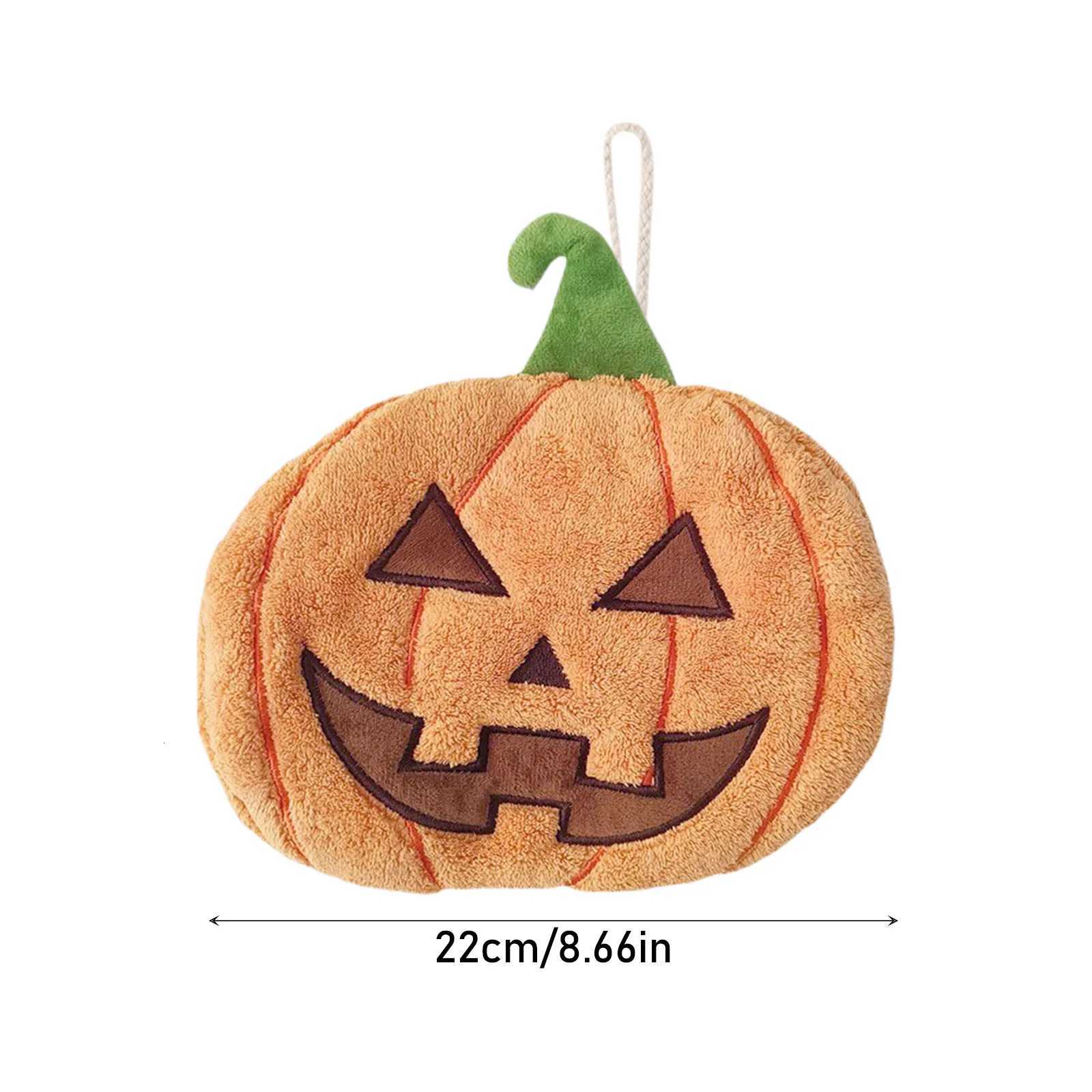 Cute Pumpkin Shaped Handkerchief Suitable For Halloween And Autumn Decoration Strong Water Absorption Quick Drying Towel C251210