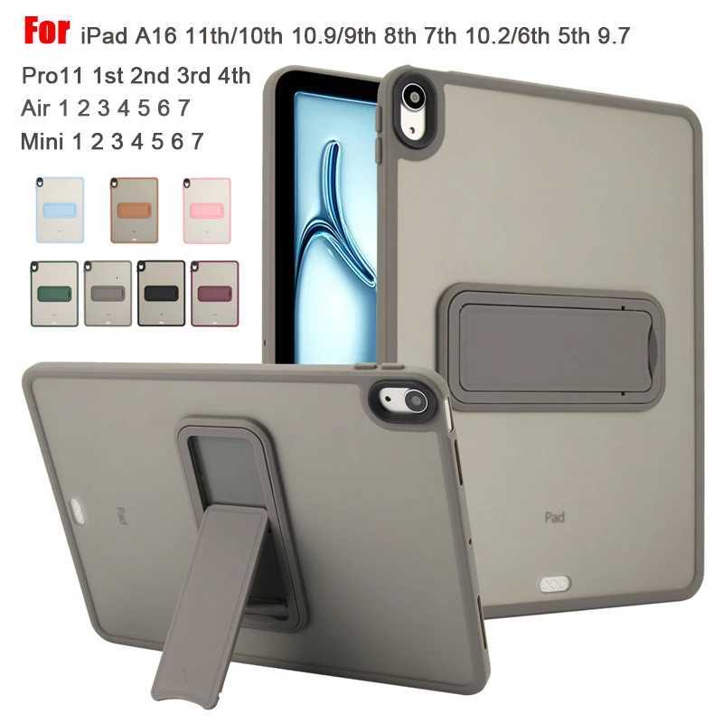 For iPad 5th 6th 97 7th 8th 9th 102 Air 4 Air 5 Air 11 A16 11th 2025 Pro11 10th iPad mini 4 5 6 7 PCTPU Stand Cover Case H251210