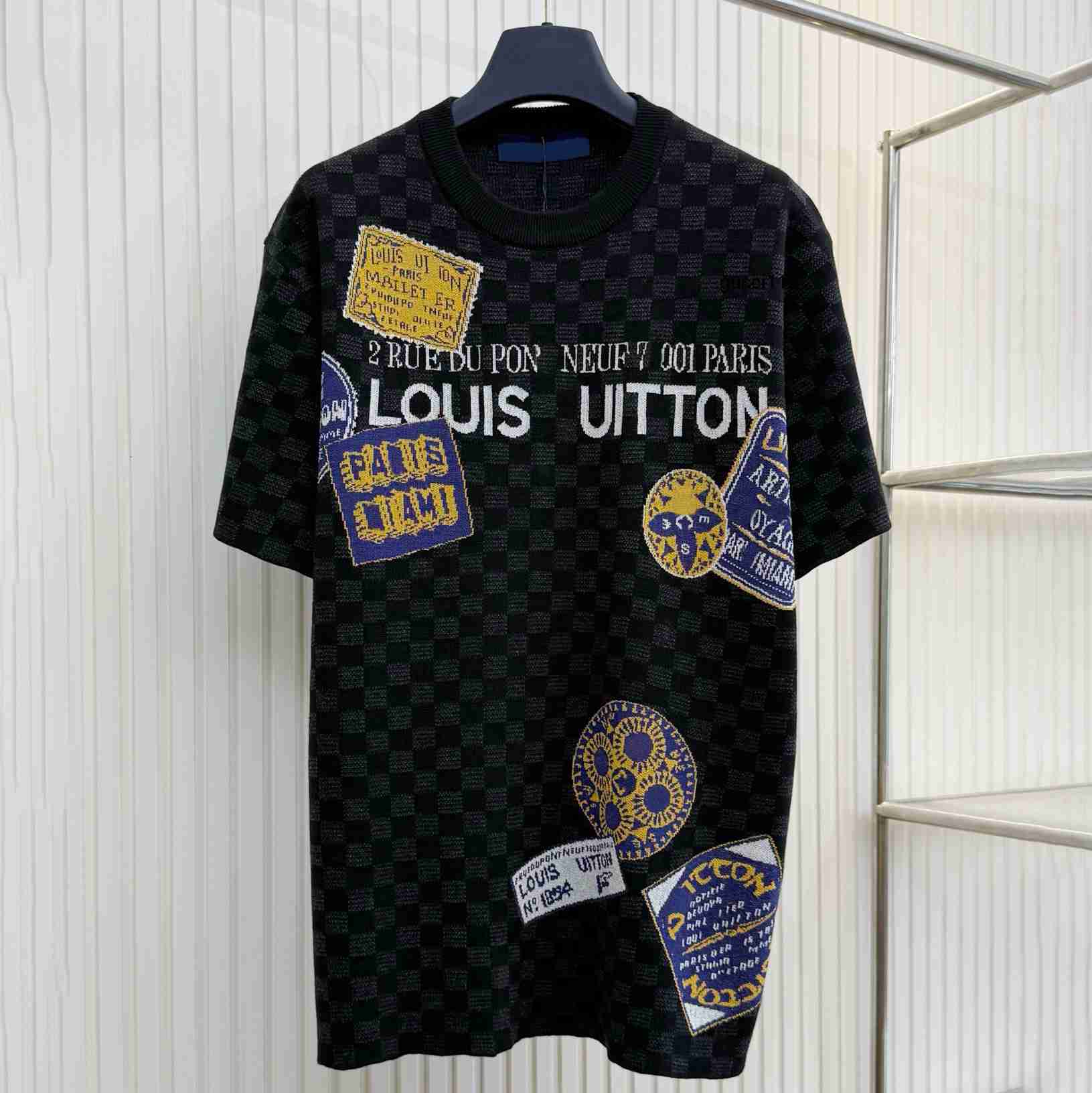 High quality designer mens Tshirt fashionable letter round neck Tshirt casual str louisvuittion louisvuinton louis vuittons louievuitton vuittonshirt lvs 7CL2