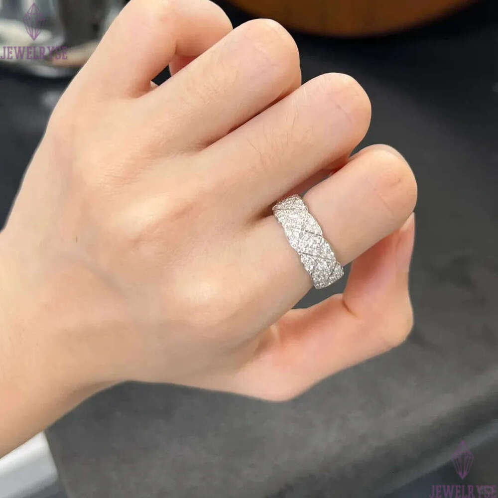 classic rhombus designer moissanite ring for women S925 silver luxury diamond cz zircon simple design engagement rings jewelry wholesale size ajustabl