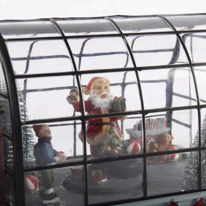 Interior decoration Christmas Santa Claus acrylic Christmas house box gift glass home accessory G251119