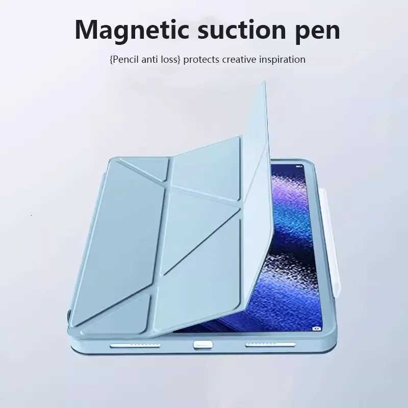 Leather Y-Folding Case for New Galaxy Tab S11 2025 S10 Lite FE 109 in SM-X400 X406B S9 S8 S7 A9 A11 Plus 87 Soft Case H251210