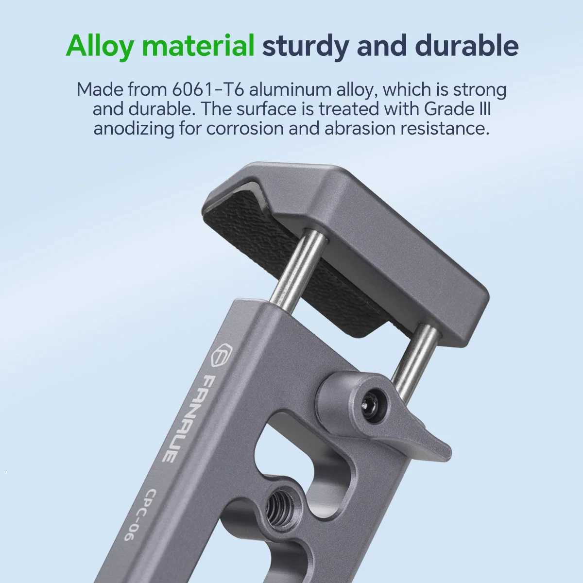 FANAUE Bike Bicycle Mobile Phone Holder 360 View Universal Aluminium alloy Motorcycle Phone Holder For RAM Mounts with 1 Ball C251210