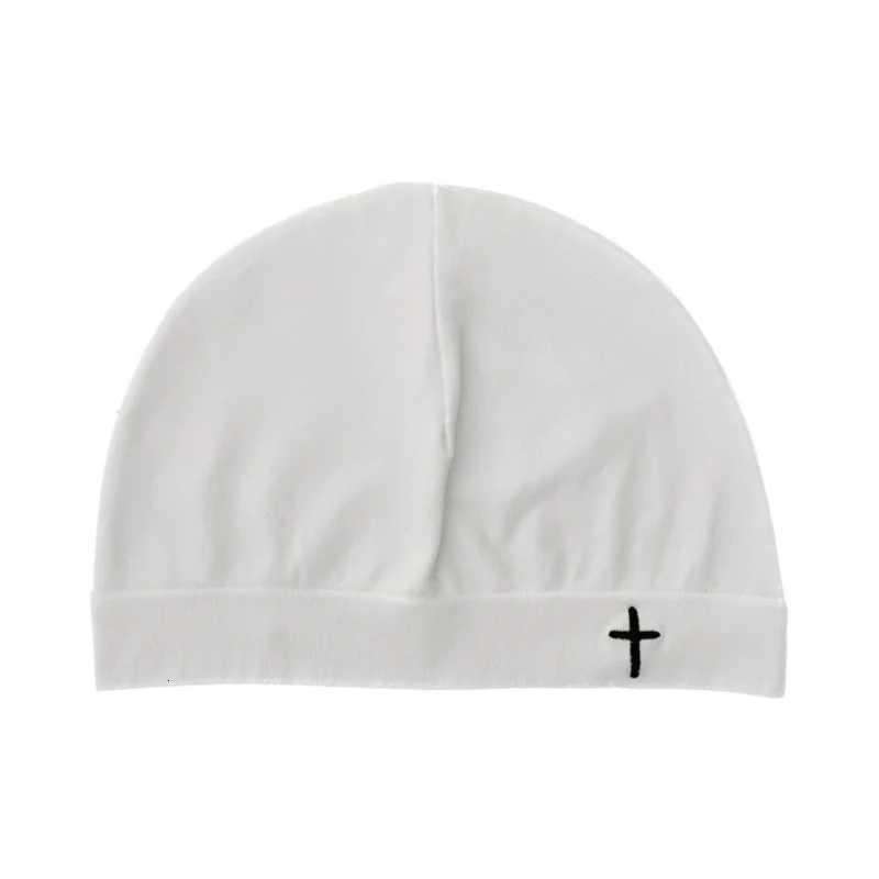 Luxury Cross Embroidered Knitted Skull Hat for Autumn and Winter Warmth Cover Single layer Nylon Hat for Party Y251209