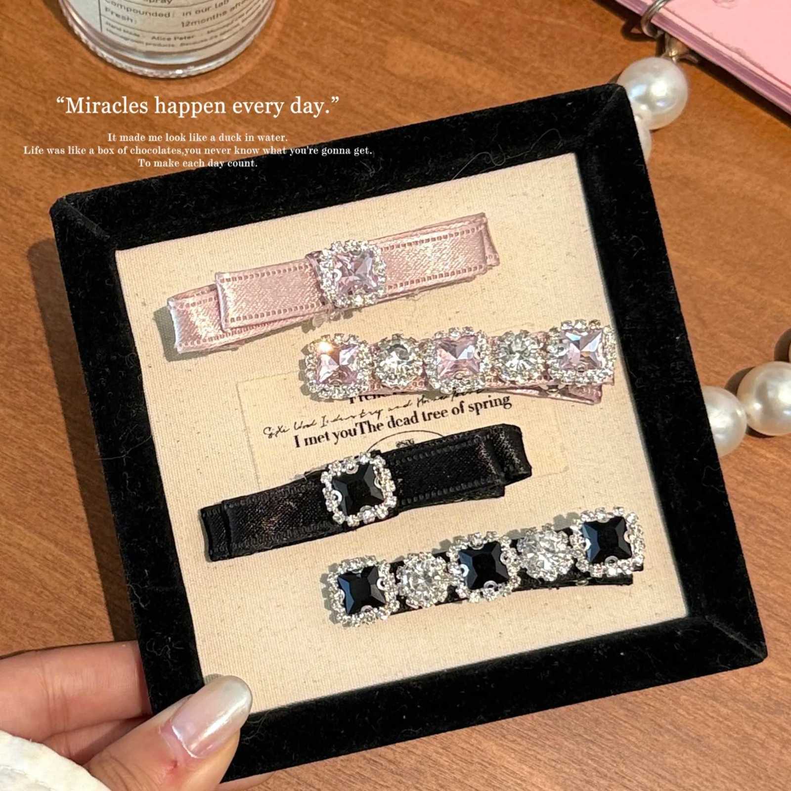 1/6 Pcs Light Luxury Sparkling Diamond Hair Clip Versatile Fl Diamond Duckbill Clip Rhinestone Hair Accory Y251210