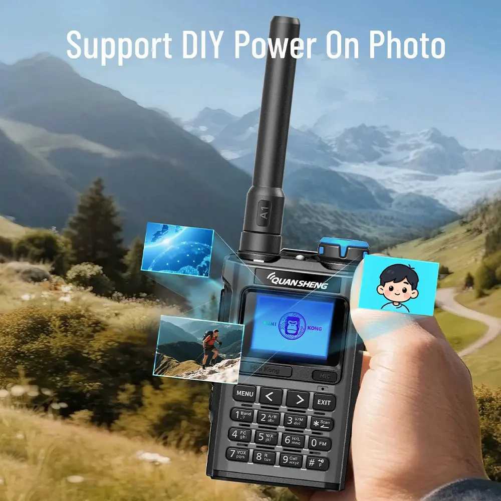Quansheng UV K1 Mini Walkie Talkie Multi-Band Communication Two Way Radio Ham Amateur Long Range Wireless Set Transceiver M251210