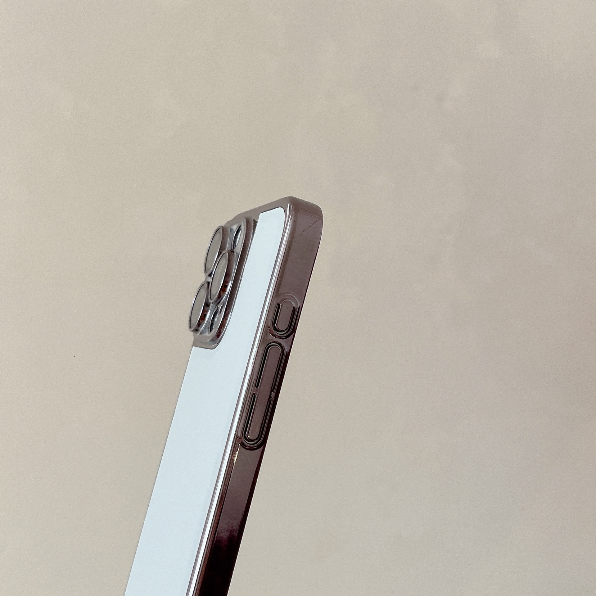 Korean Style Electroplated Lychee Texture Compatible with iPhone 17 Apple 16 Max Phone Case Faux Leather 15 Pro Solid Color