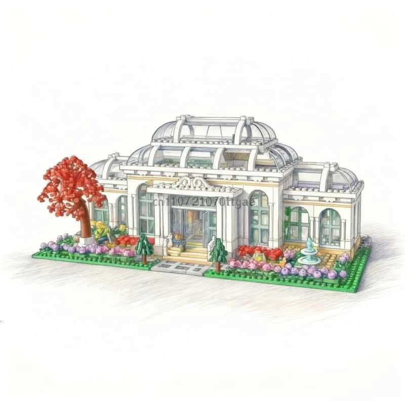 3792PCS Creative Botanical Garden Street View Assembly Model brick DIY toy Adult Children Christmas GiftT251210