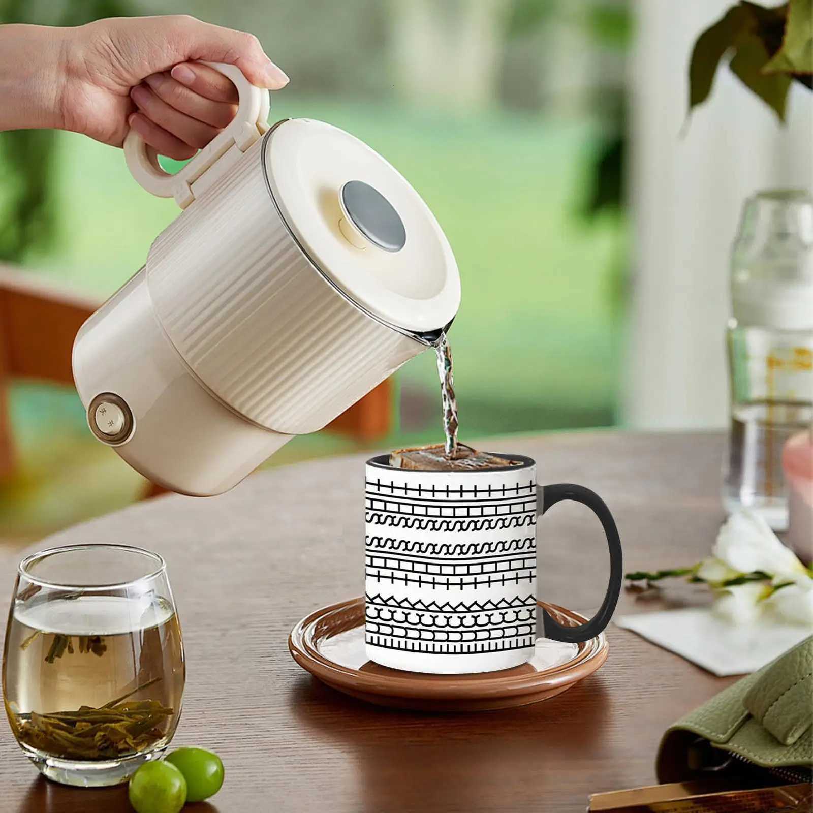 Hide Message Coffee Mug Ceramic Chocolate Milk Cup Modern Coffee Lover Gift Kitchen Accessories Message Coffee Tumbler C251210