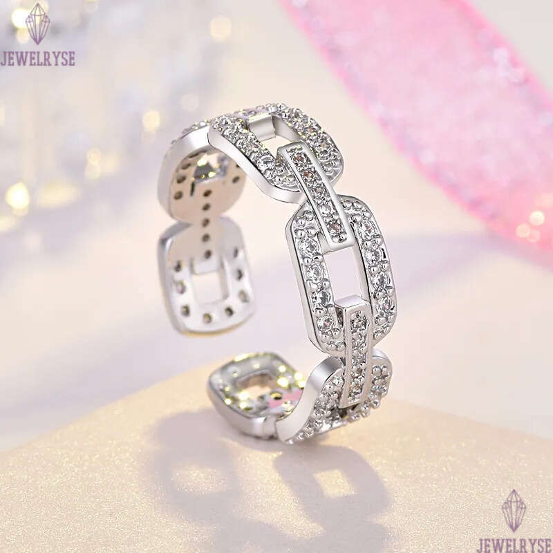 retro vintage simple designer band rings jewelry for women hollow geometry korean fashion elegant diamond love ring rose gold silver with crystal