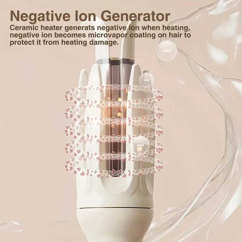 Automatic curling iron 28 mm barrel 4 temperature modes negative ion generator smart timer and sensorUS PlugsT251210