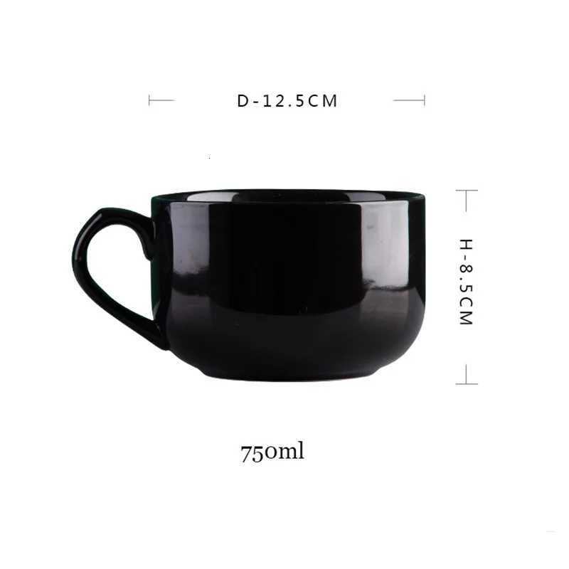 Large Capacity 700ml Ceramic Coffee Mug Breakfast Oatmeal Milk Tea Cup Instant Noodles Bowl Novelty Gifts Best For Your Friends C2512105