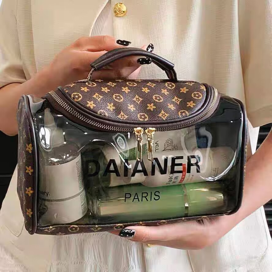 Makeup bag large capacity portable waterproof for travel with a sense of luxury simple cosmetic storage bag men's and women's toiletry bag