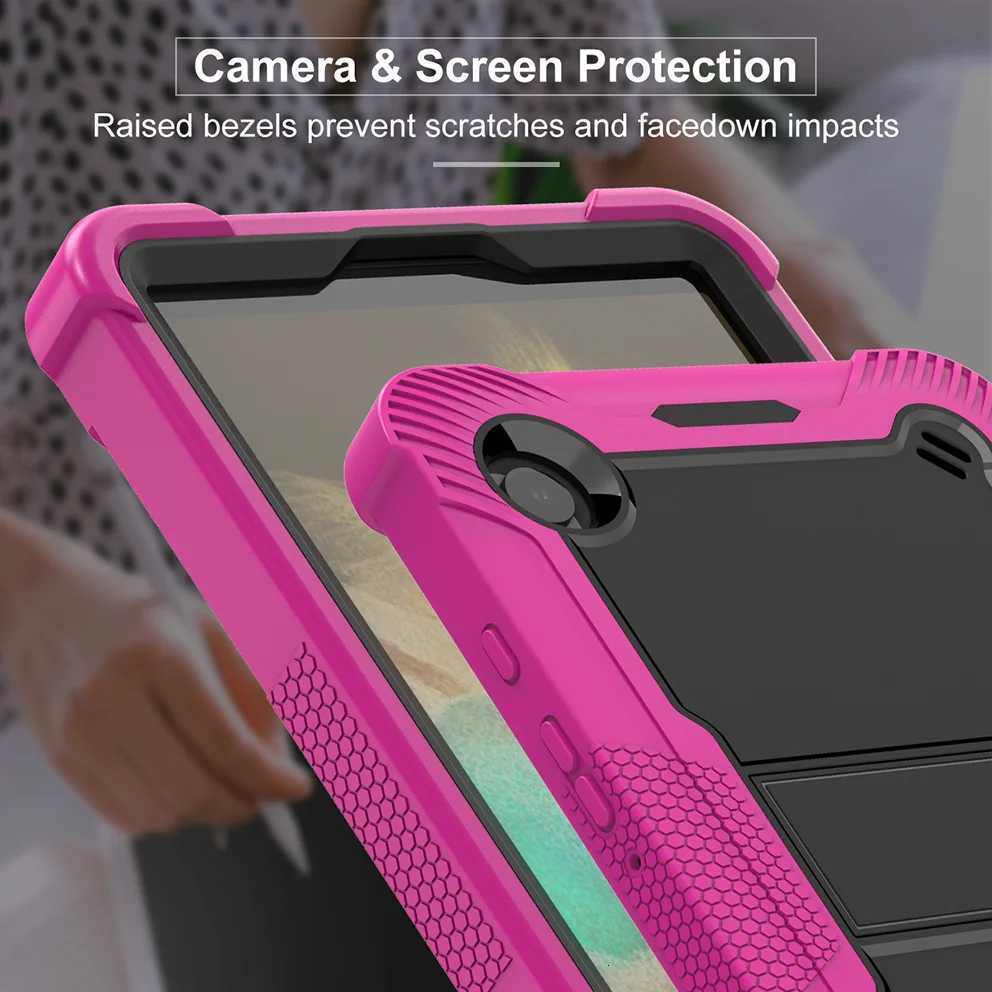 or Stand Case Universal For Galaxy Tab A11 2025 A9 2023 87 inch SM-X133 X135 X110 X115 X117 Anti-Slip Cover 3-Layers H251210