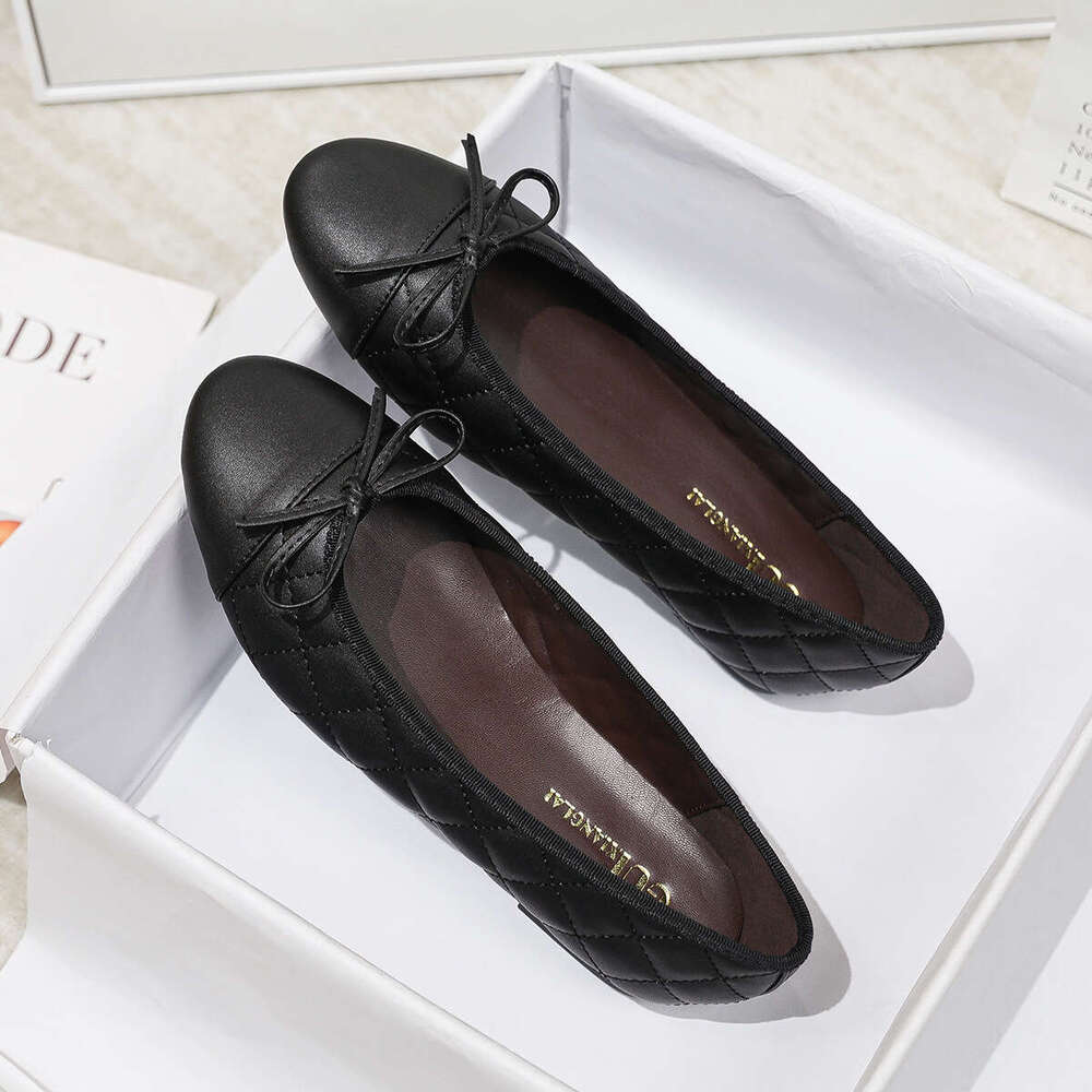 Soft Sole Flat Shoes Free shipping designer niche for Women Autumn New Round Toe Women's Color Block Shallow Mouth Casual Loafers