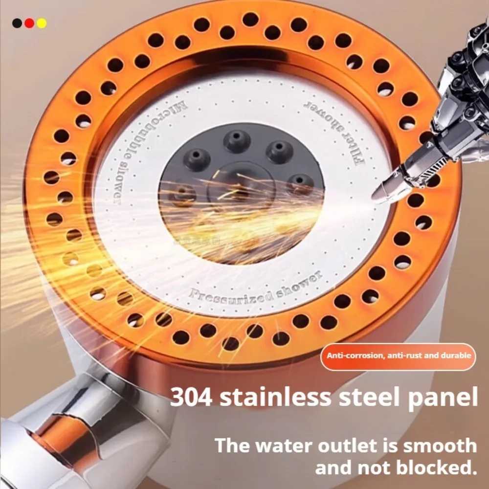 5 Spray Spa Shower Head ABS Portable High Pressure Large Flow Filtered Shower Heads with Stop Button Universal Bathroom Nozzle T251210 M260320 - view 6