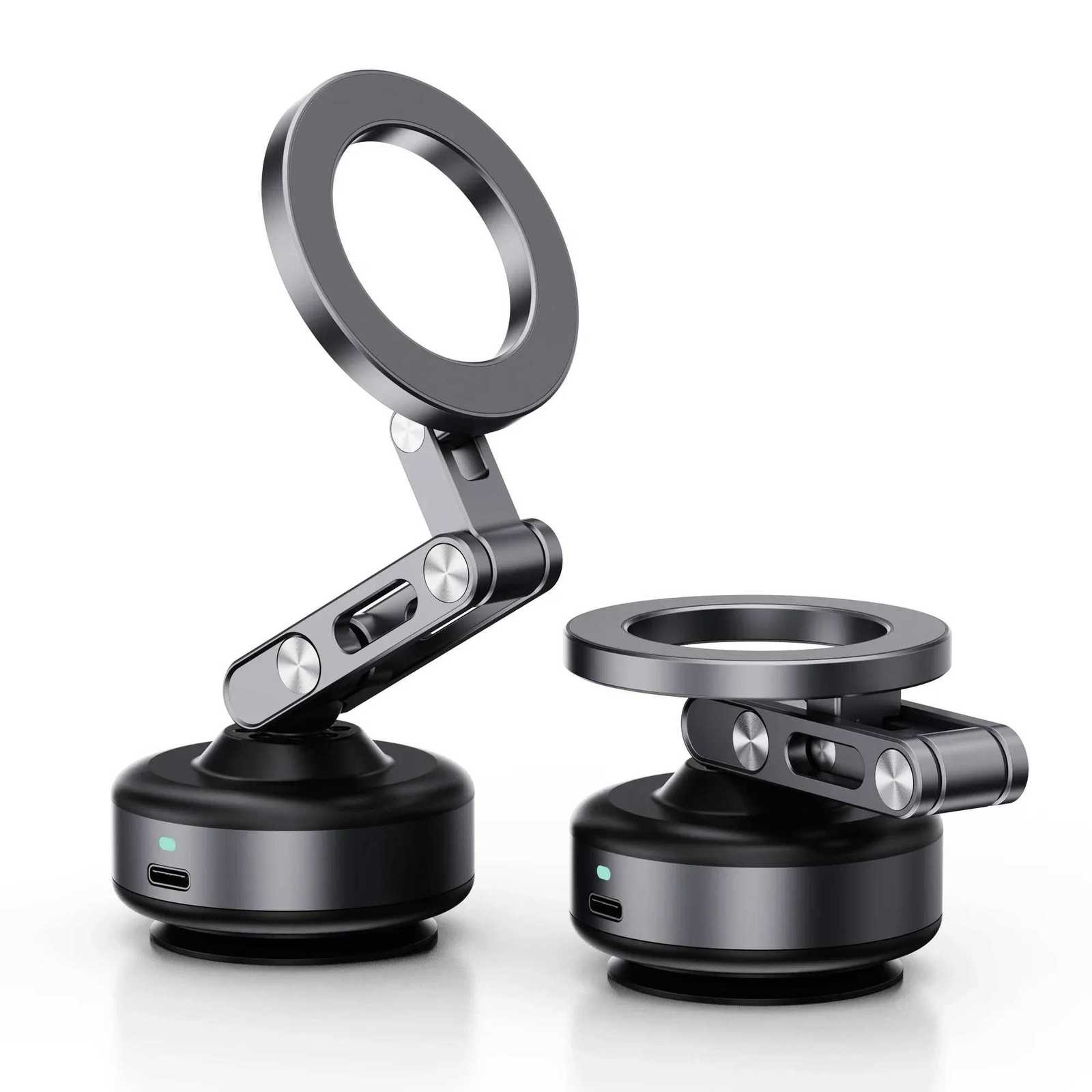 Universal Magnetic Car Phone Holder Mount with Vacuum Suction Foldable 360 Rotation Cpatible with IPhone C251210