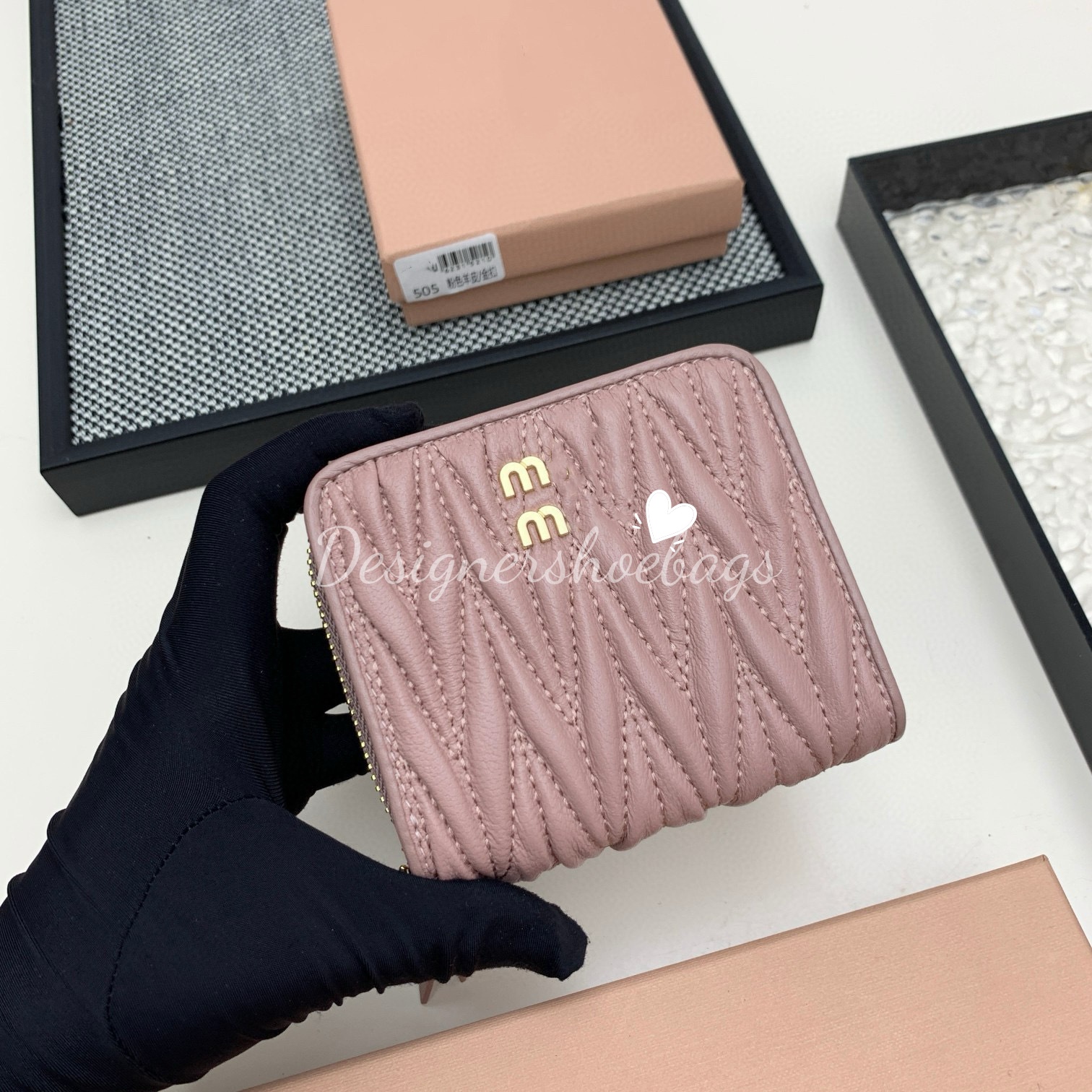 Genuine leather pleated small wallets sheepskin short coin purses card holder folding wallet multi-functional zipper card bag designer wallet