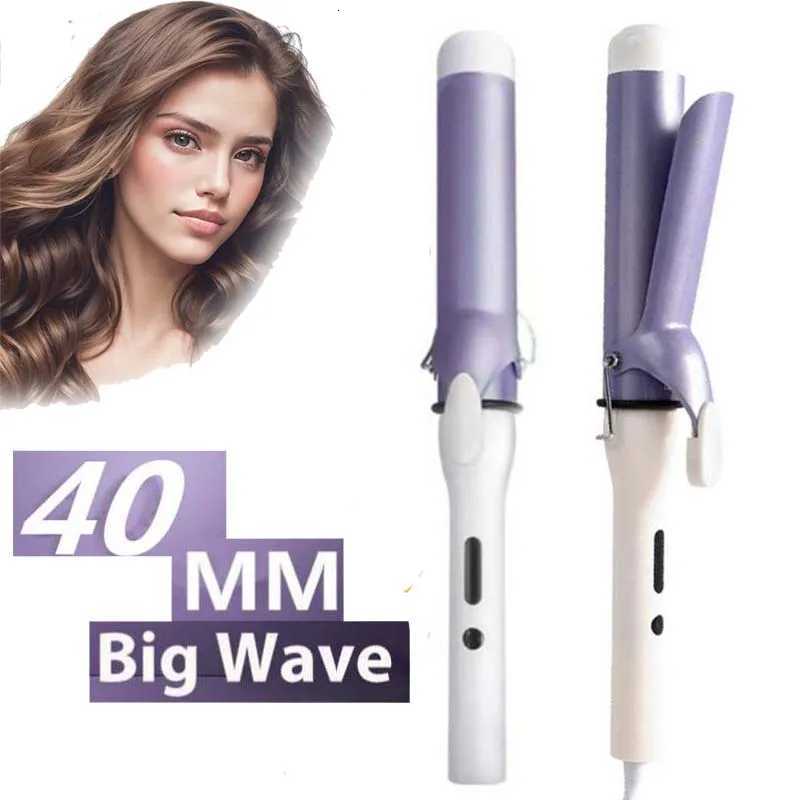 Professional 40Mm Curling Barrel Fast Heating Ceramic Curling Iron Large Electric Curler Hair Negative Ionic Big Wave CurlerT251210