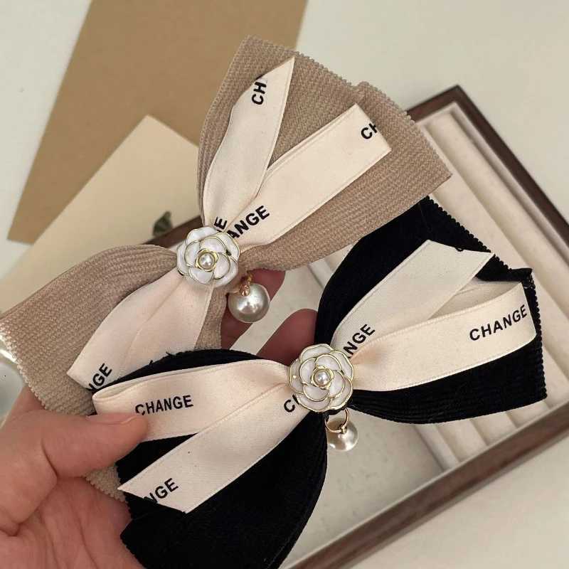 New Pearl Bow Hair Clip for Wen lia wer Hair Tie Heaear Elastic Haiand Korean Hair Accories Ponytail Holder Y251210