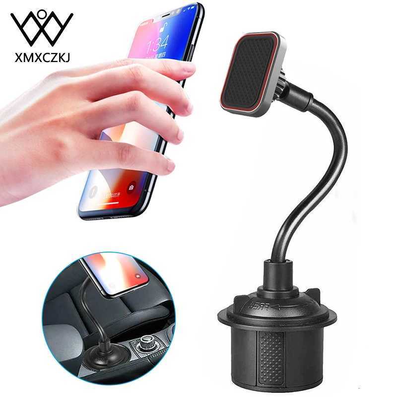 Adjustable Gooseneck Cup phone Holder Magnetic Car Cup Holder Phone Mount Long Phone Cup Holder For Redmi Note 7 GPS C251210