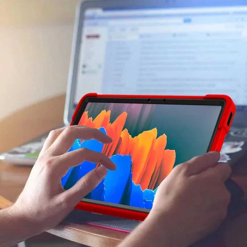 Hybrid Shockproof Case for Galaxy Tab S11 11 2025 S10 FE131 S9 tra 146 S8 Plus 124 S7 11 Tablet Cover Rugged Cases H251210