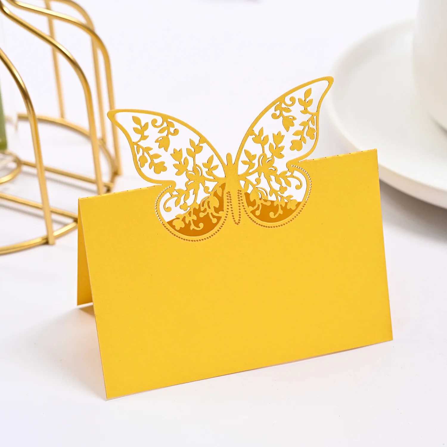 50pcs Name Place Cards Wedding Decoration Table Decor Table Name Message Greeting Card Party Supplies H251210