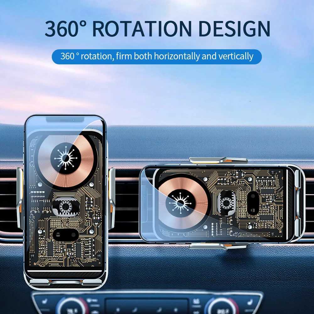C10 Punk Wireless Charger 15W Phone Holder for Car for iPhone 14 13 12 11 X IR Sensing QI Quick Charger C251210