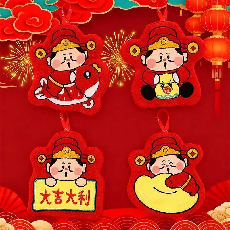 New Year Red Handkerchief Bathroom Hanging Hand Towel Absorbent Kitchen Towel Christmas Wedding Decoration New year Decoration C251210