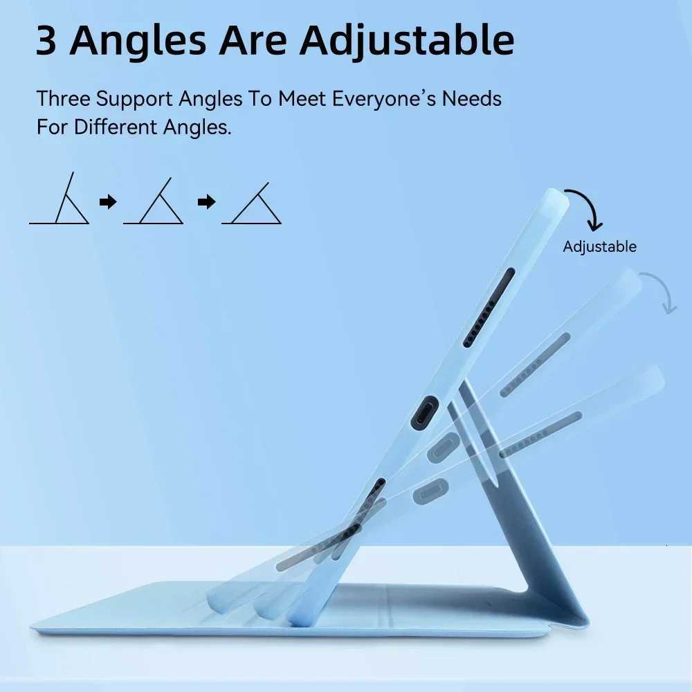 2025 New For iPad Pro M5 11 13 inch Tablet Case 360 Rotation For iPad A16 11 10 th Air 7 6 5 4 M3 Mini7 A17 Pro 11 13 M4 Funda H251210