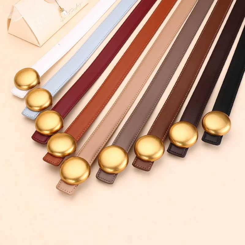 Luxury Winter New 25cm Leather Womens Belt Genuine Leather Belt Fashion Accessory Multi-Purpose Waist Belt High-Quality Feel Jea Y251210