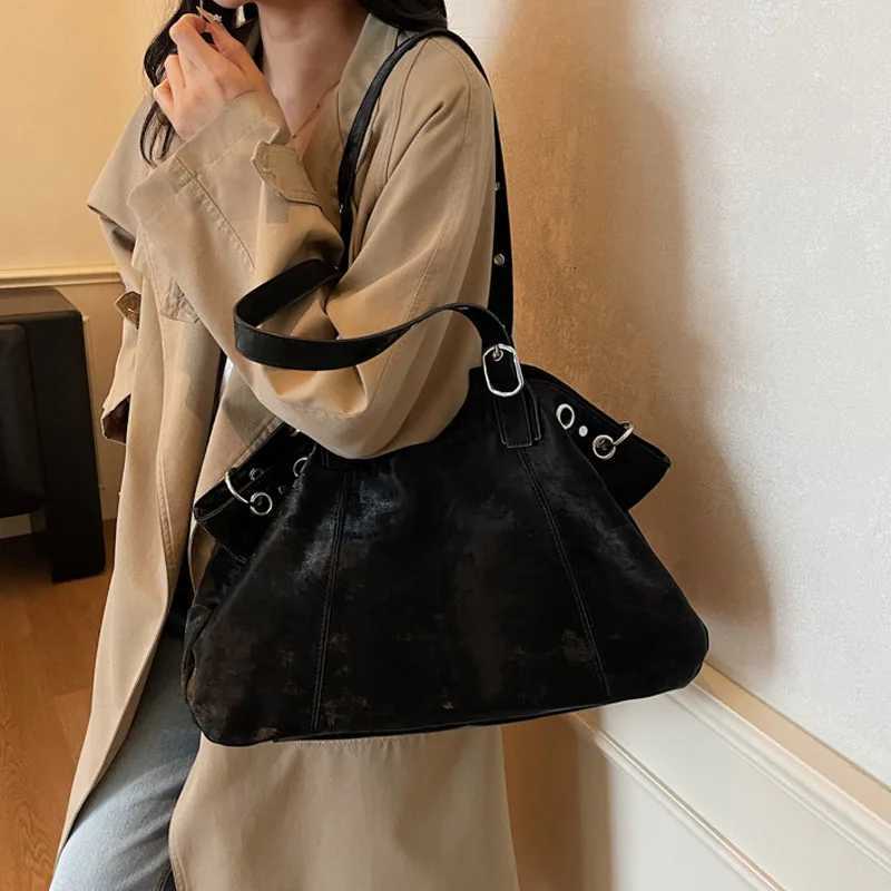 Fi Brand Tote Bag Korean-style High-end Design Shoder Bag Simple Large-capacity Handbag New High-quality Pu Underarm Bags Y251209