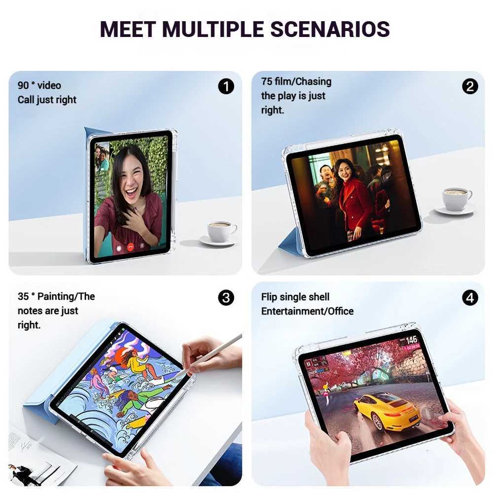 With Pencil Holder Tablet Case For A9 Plus 11 inch A8 For Galaxy S10 S9 FE S8 S7 Plus T970 S6 Lite P610 Shockproof Cover H251210