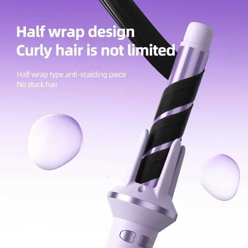28/32mm Automatic Hair Curler Large Wave Curling Iron Tongs Temperature Adjustable Anion Fast Heating Styling CurlersT251210