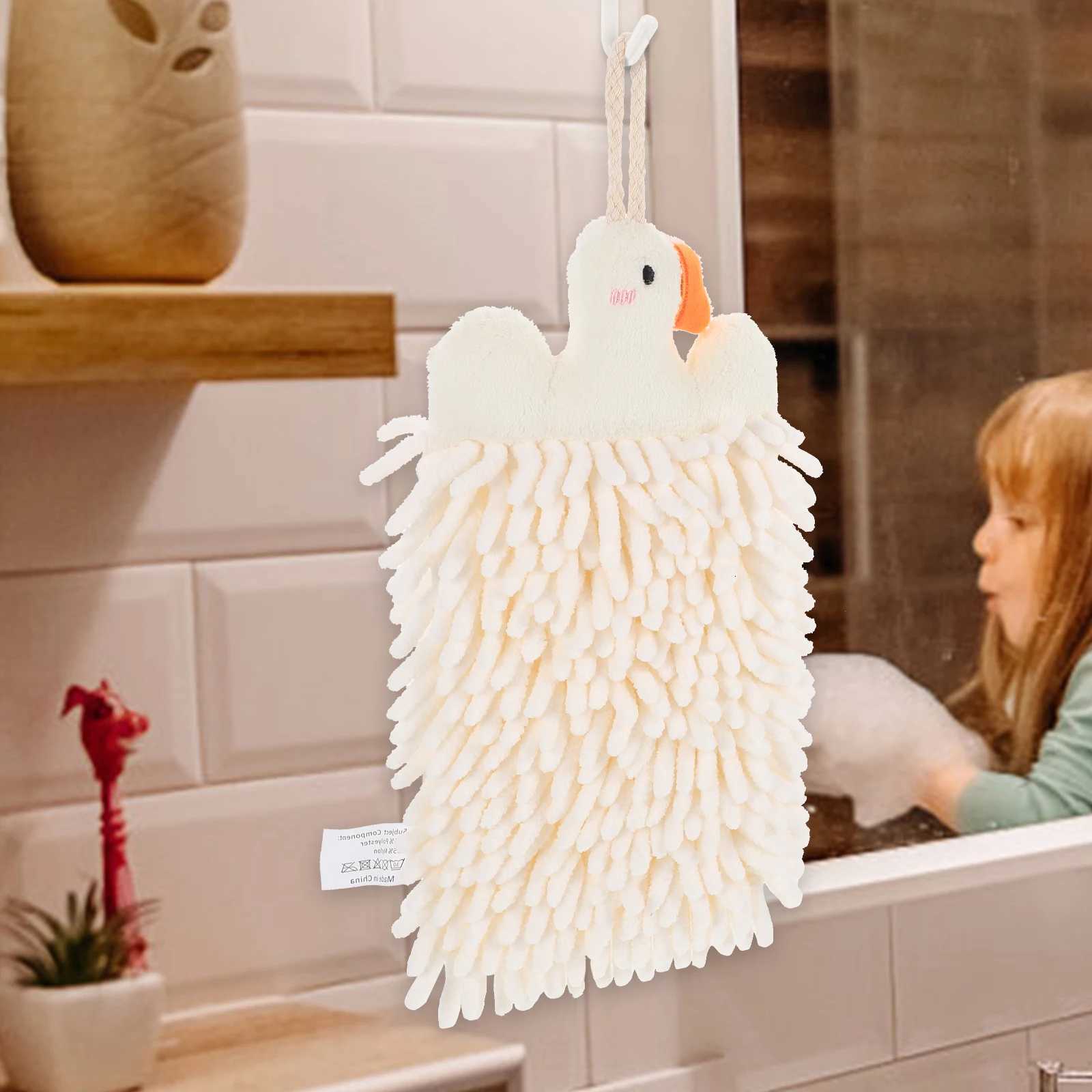 Hanging Chenille Rub Hand Towel Quick Dry Absorbent Soft Comfortable for Bathroom Kitchen Home Use Chenille Rub Hand Towels C251210