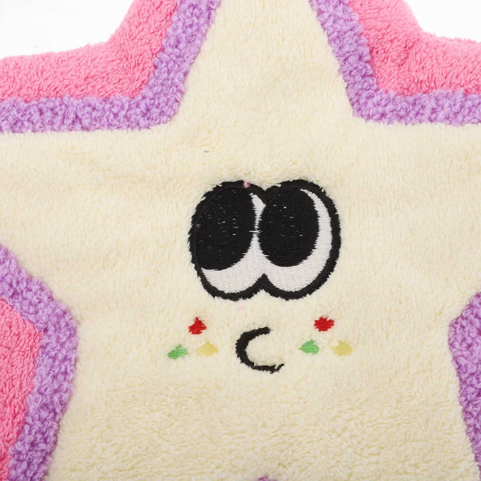 Absorbent Star Shaped Towels Dry Hand Towels with Hanging Loop Cute Design for Kitchen Bathroom Bedroom Rv Use C251210